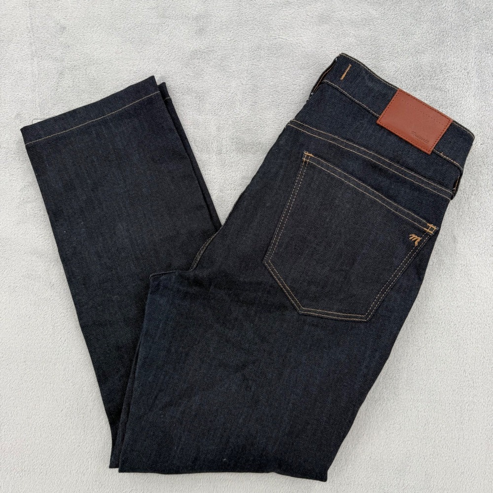 Madewell Alley Straight Dark Wash Jeans women's Size 30 Denim Pants Casual Denim